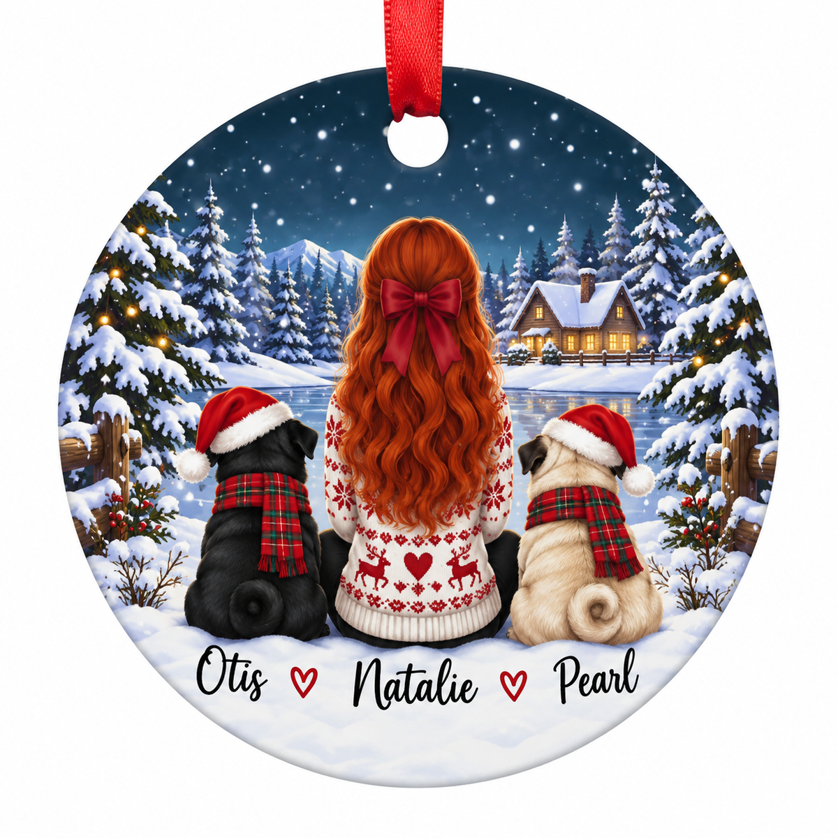 Personalised Ceramic Christmas Ornament