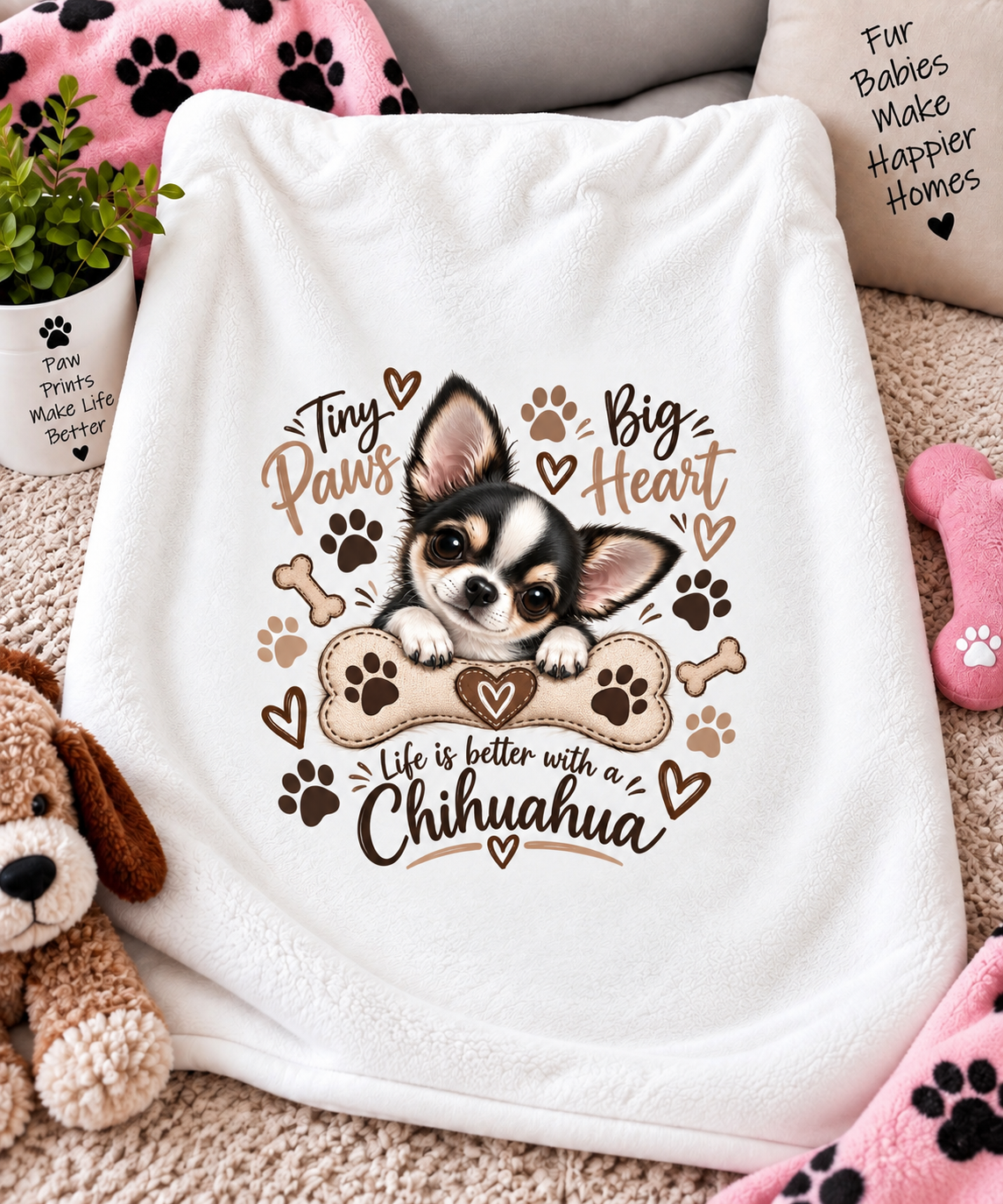 Chihuahua Blanket – 29 × 39 Inches