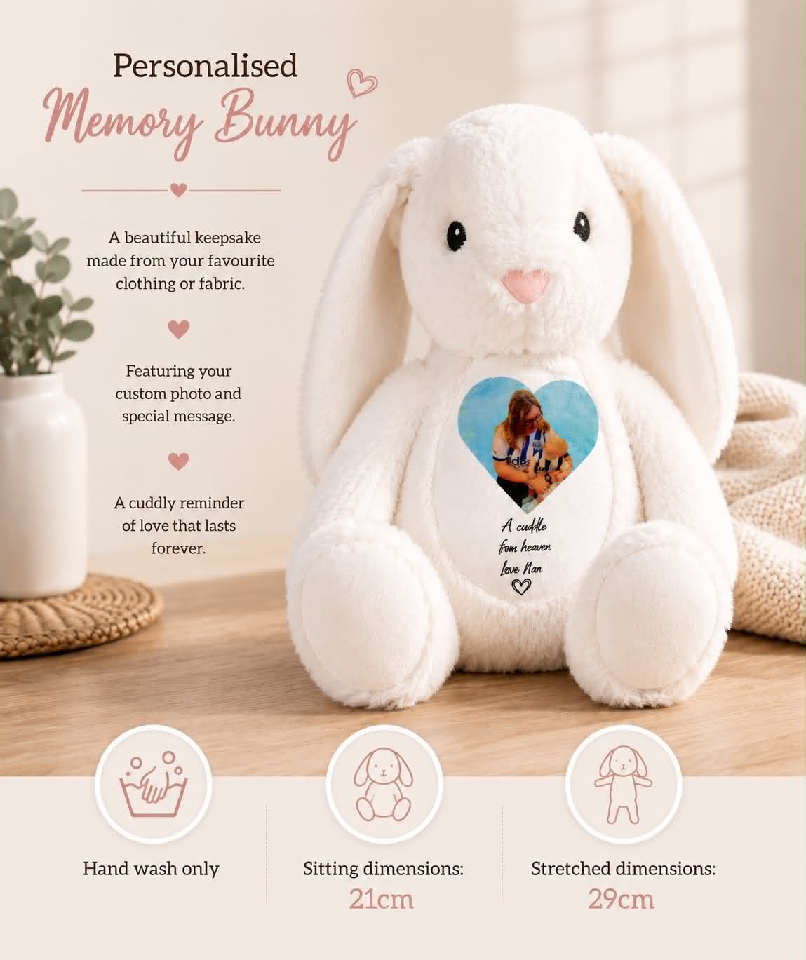Personalised memorial bear