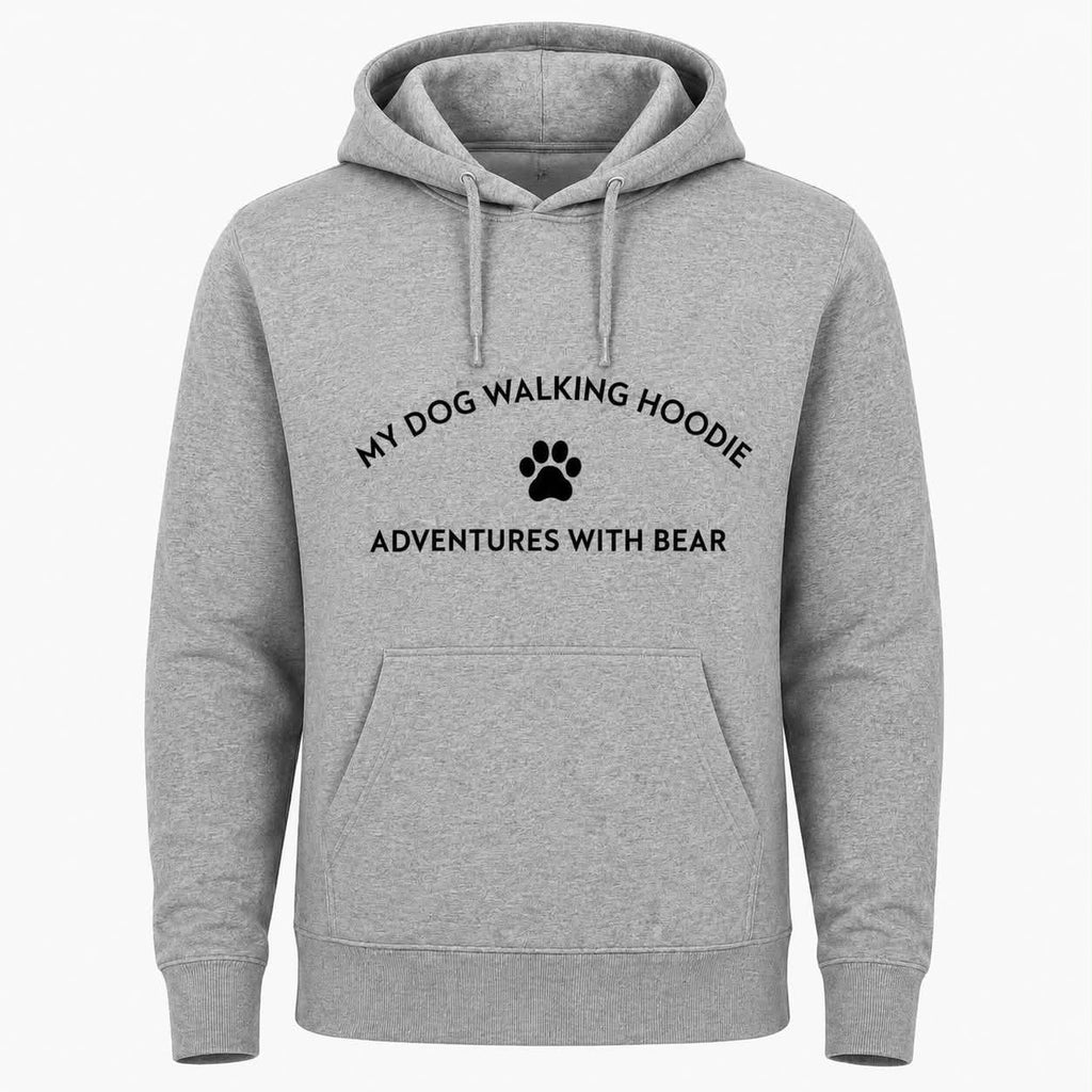 dog walking hoodie mens personalised