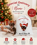 Personalised dog / pet Santa paws sack