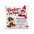 Personalised elf on the shelf cushion