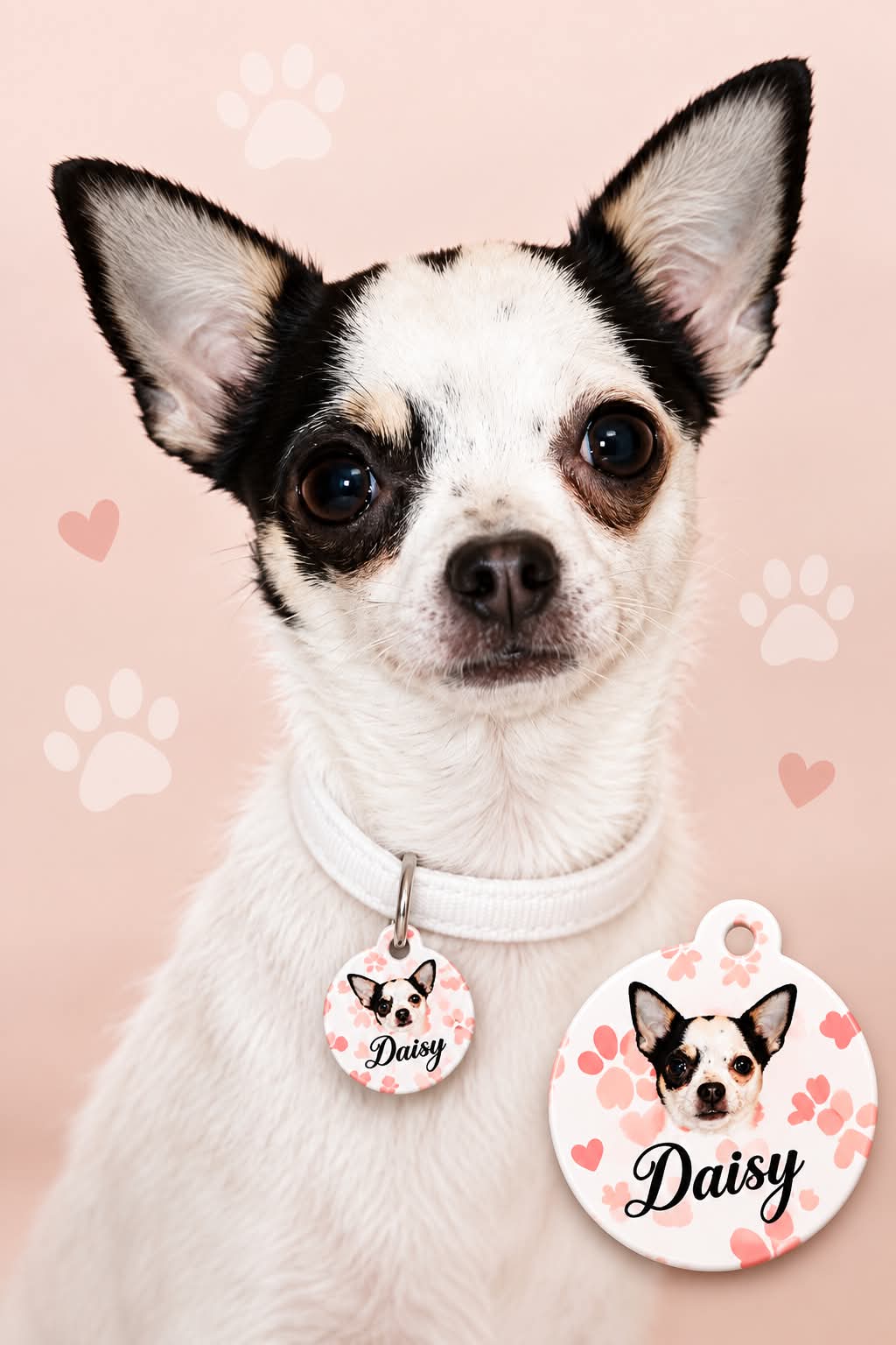 Personalised pet ID tags with picture/name