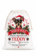 Personalised Cartoon Dog Christmas Sack