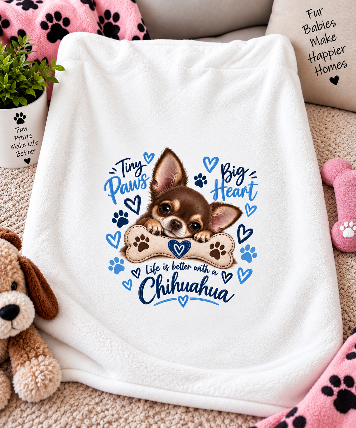 Chihuahua Blanket – 29 × 39 Inches