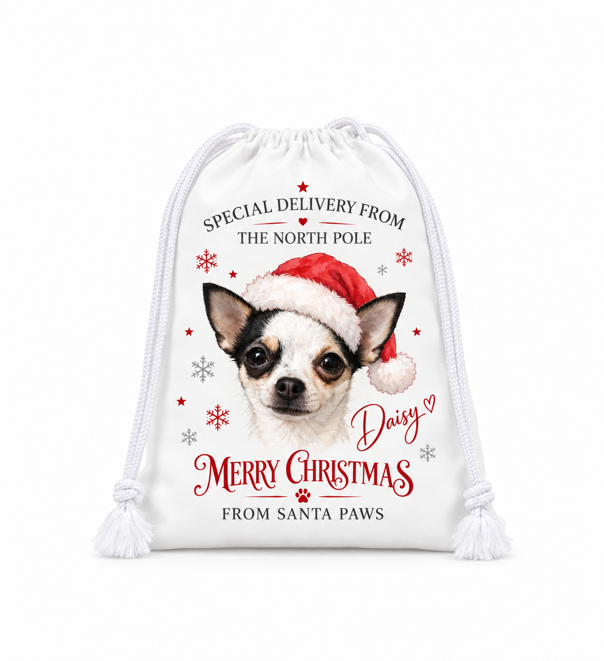 Personalised Christmas Dog Sack / Advent Treat Bag