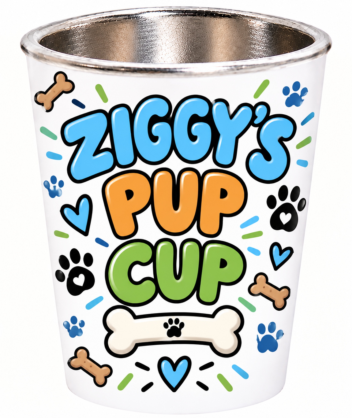 Personalised pup cup