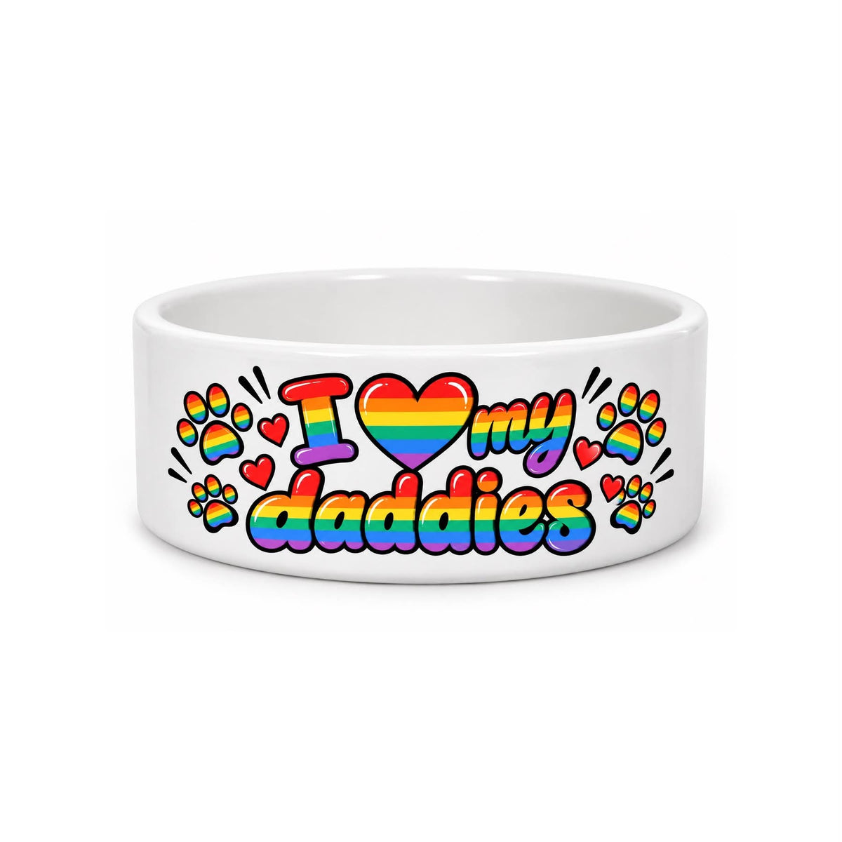I love my daddies dog bowl