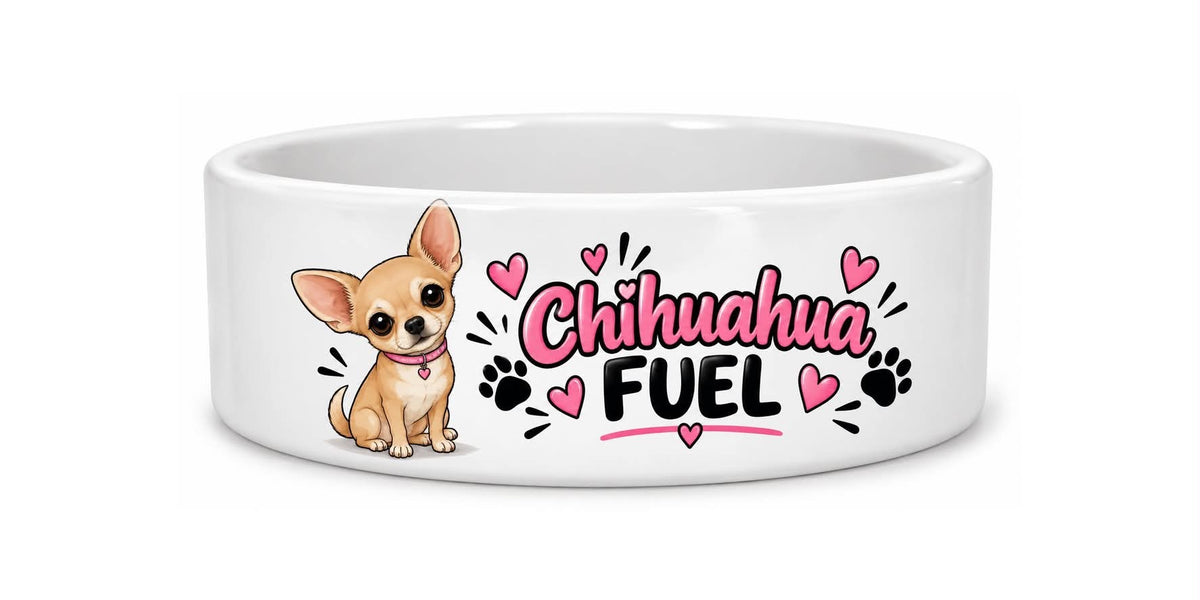 Chihuahua Fuel Dog Bowl – pink
