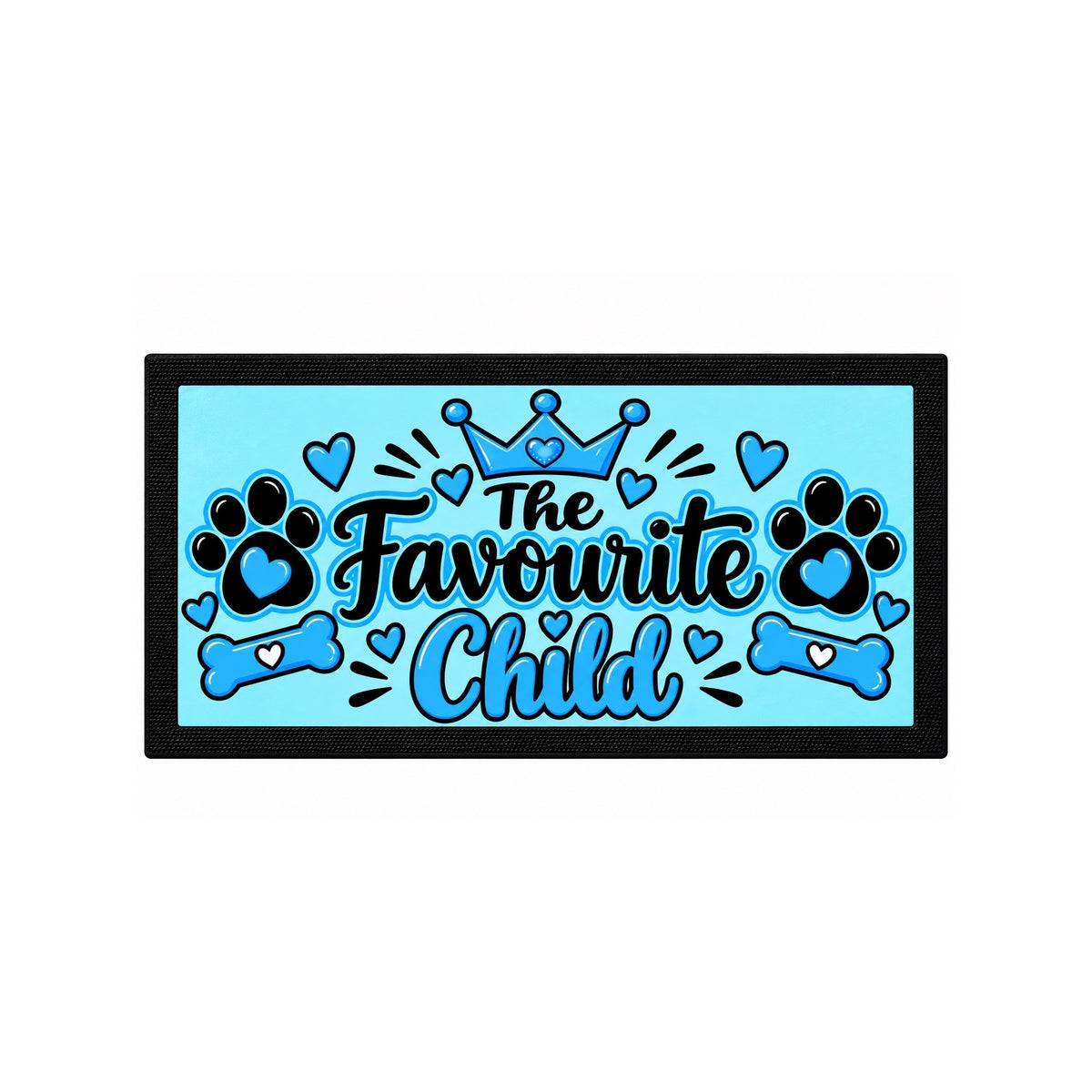 Dog bowl placement mat
