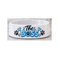 The boss dog bowl - blue