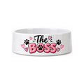 The boss dog bowl - pink