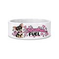 Personalised Chihuahua Fuel Dog Bowl - Pink