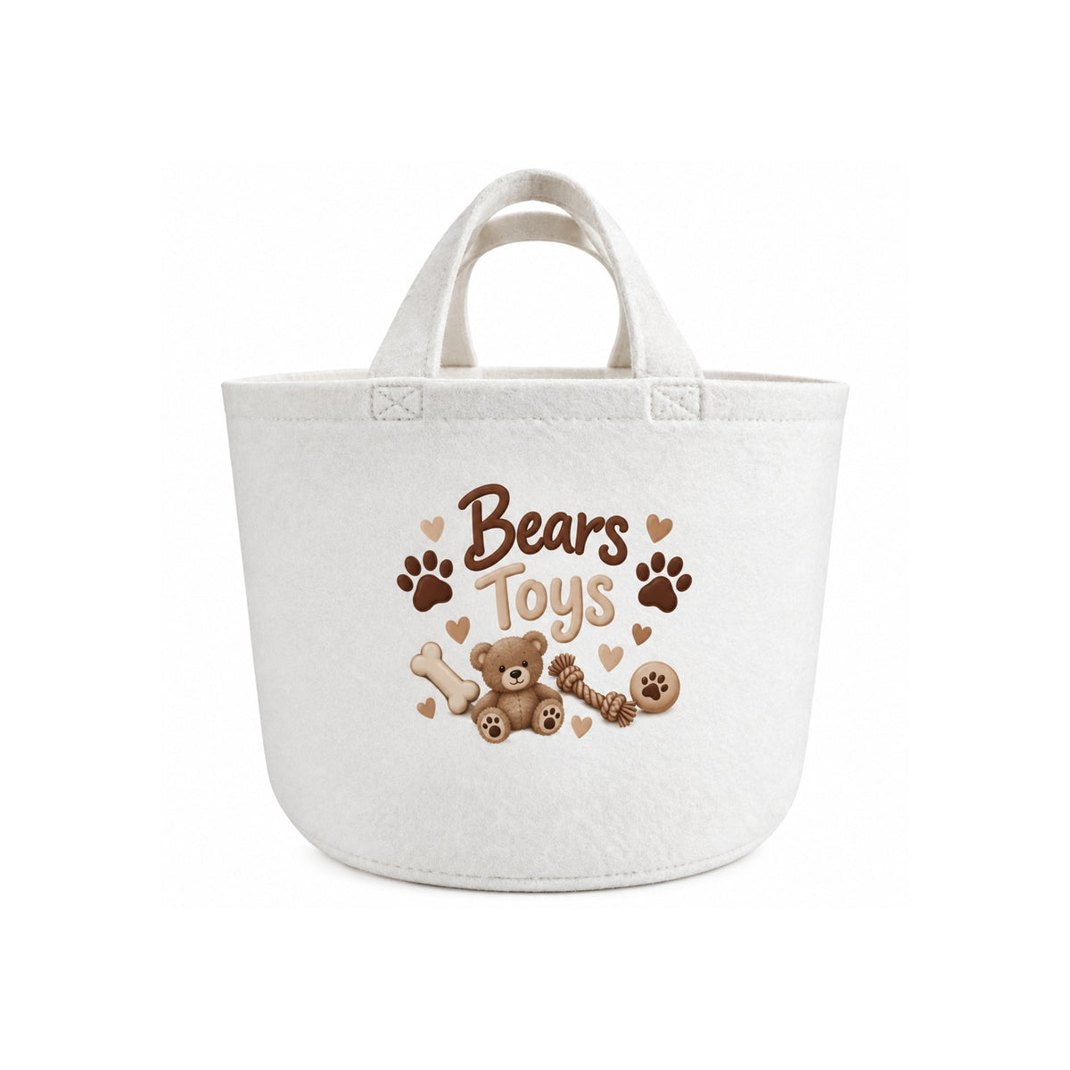 Personalised dog toy basket