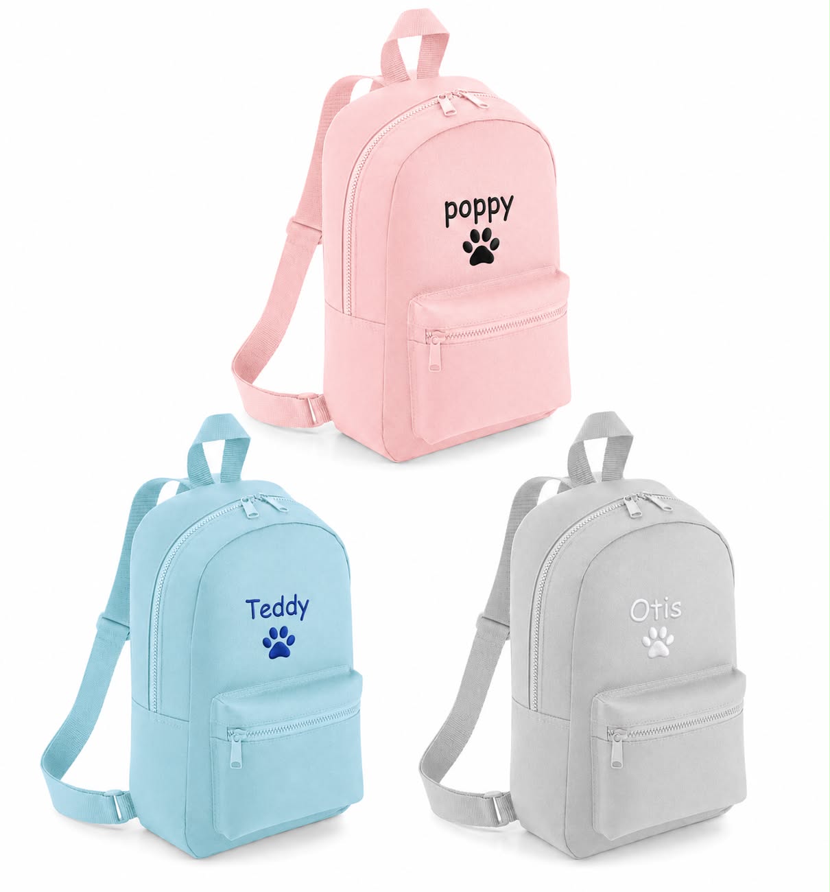 Personalised Embroidered Pet Backpacks