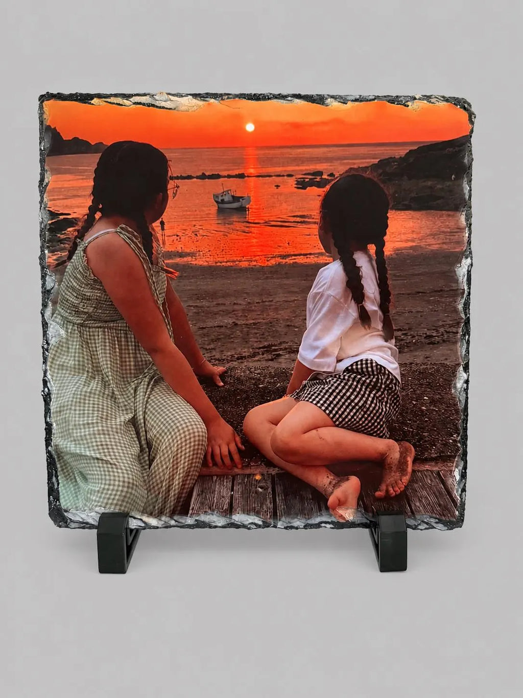 personalised 19x19cm photo slate