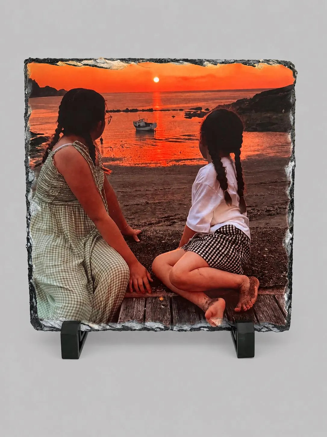 personalised 19x19cm photo slate