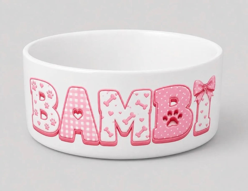 Personalised dog bowl