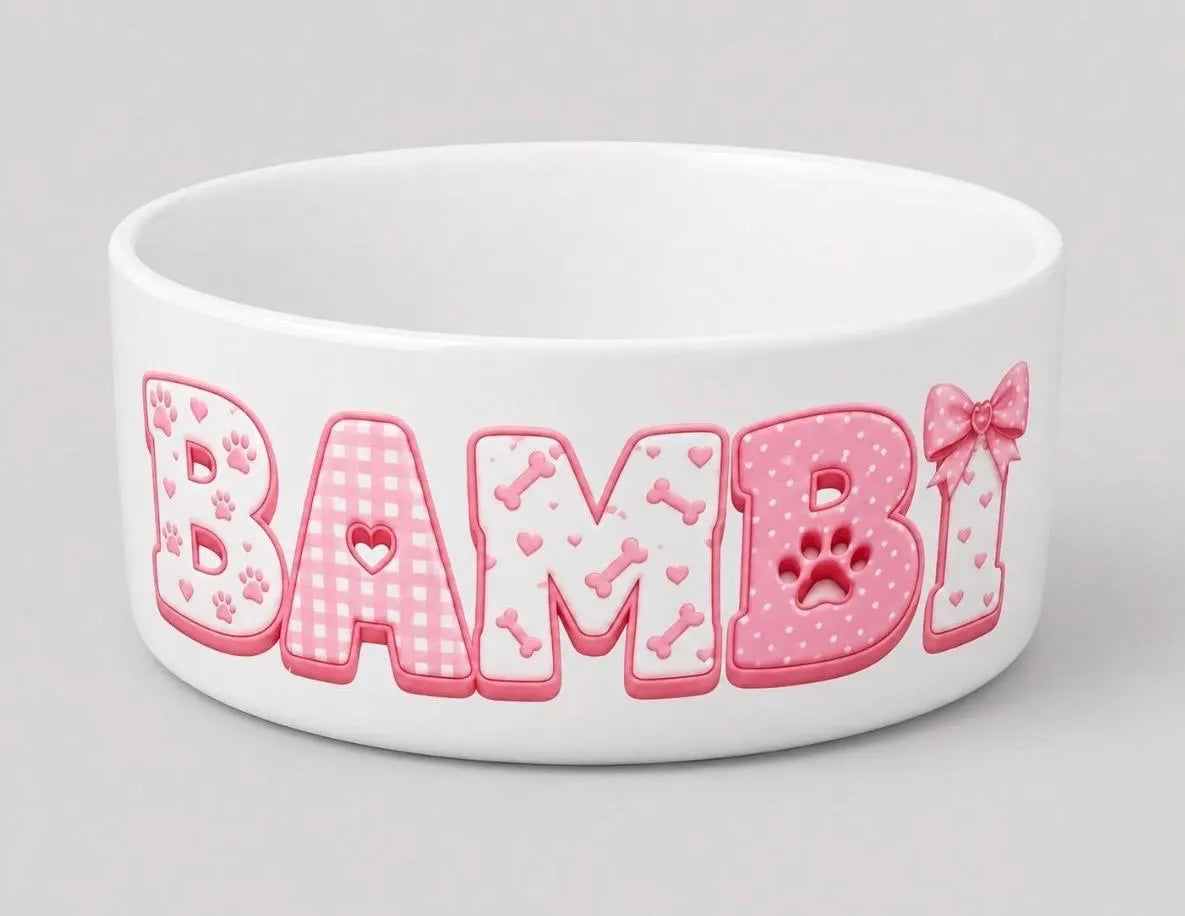 Personalised dog bowl