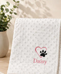 Personalised embroidered  dog blanket